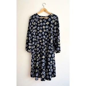 Loft Floral Long Sleeve Dress